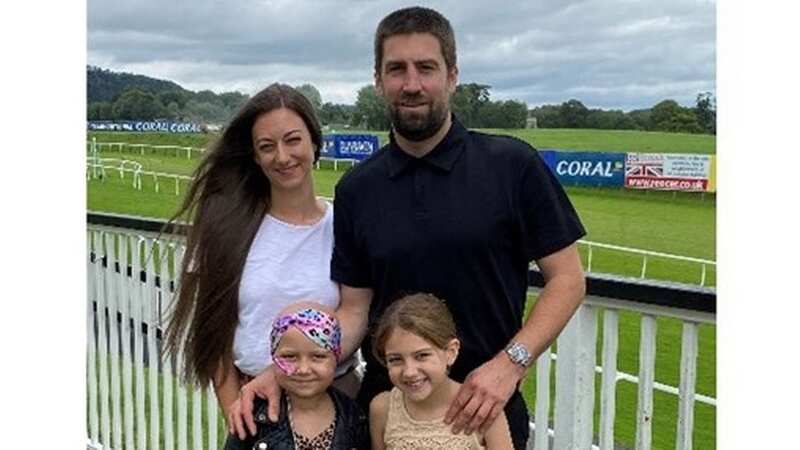 The Williams family with Christian (top right) and Betsy (front left) (Image: ChepstowRacecourse/JustGiving)