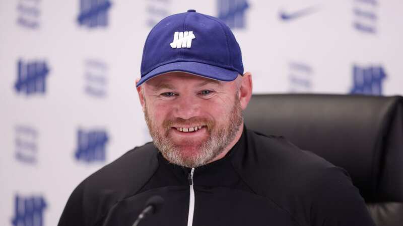 Wayne Rooney speaks to the media during the press conference (Image: Nathan Stirk/Getty)