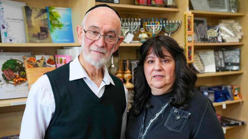 Jacob and Michele Sonnenfield in their north London store (Image: Philip Coburn /Daily Mirror)