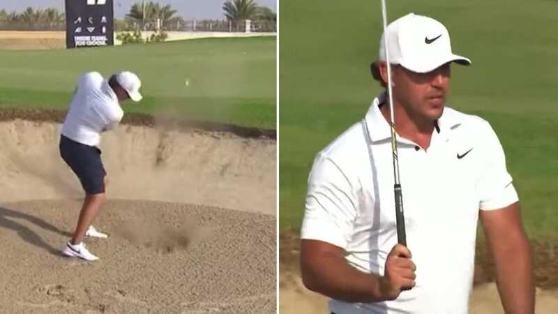 It was a moment to forget for Brooks Koepka (Image: NUCLRGOLF/Twitter)