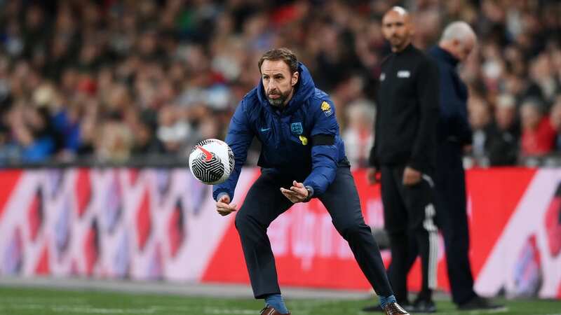 England boss Gareth Southgate during the match (Image: Getty)