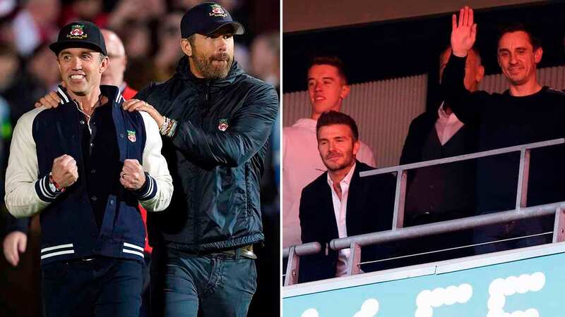 Rob McElhenney and Ryan Reynolds have been credited with turning Wrexham around, leading the club back into the football league (Image: AFP via Getty Images)