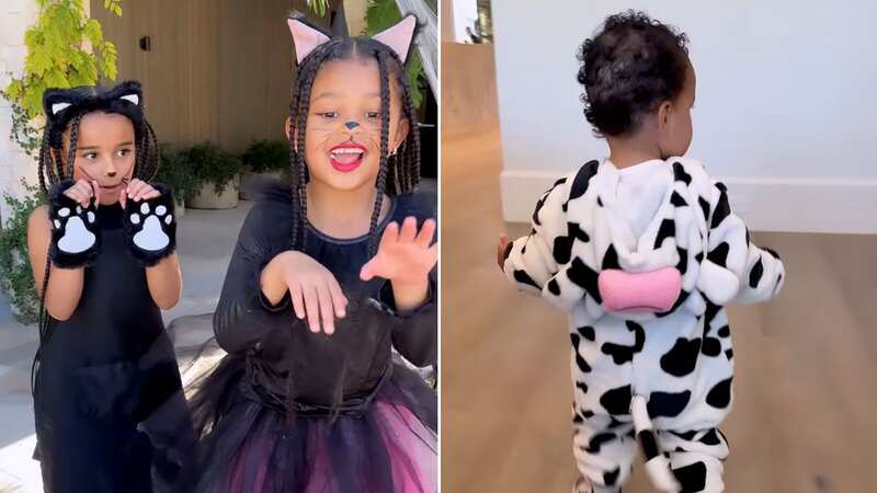 The youngest Kardashians had a Halloween themed bash and dressed up (Image: Instagram/ Khloe Kardashian)