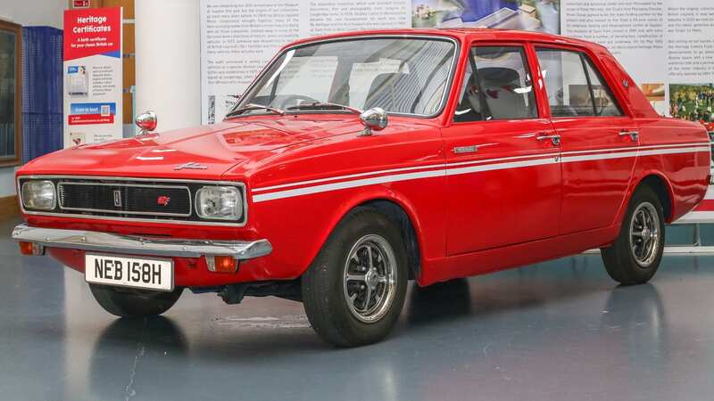 The rare Hillman GT on display in Gaydon, Warwickshire (Image: SWNS)