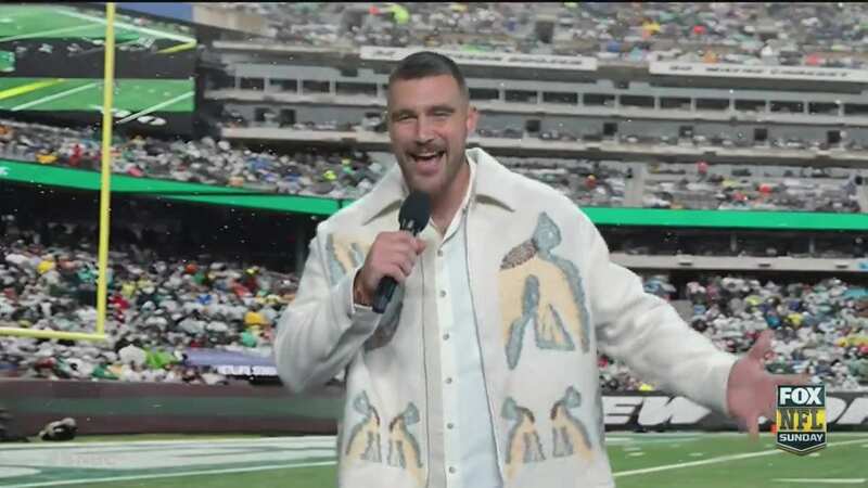 Travis Kelce showed his funny side as he took part in an 