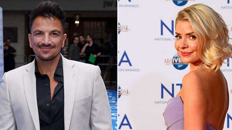 Peter Andre reacts to Holly Willoughby