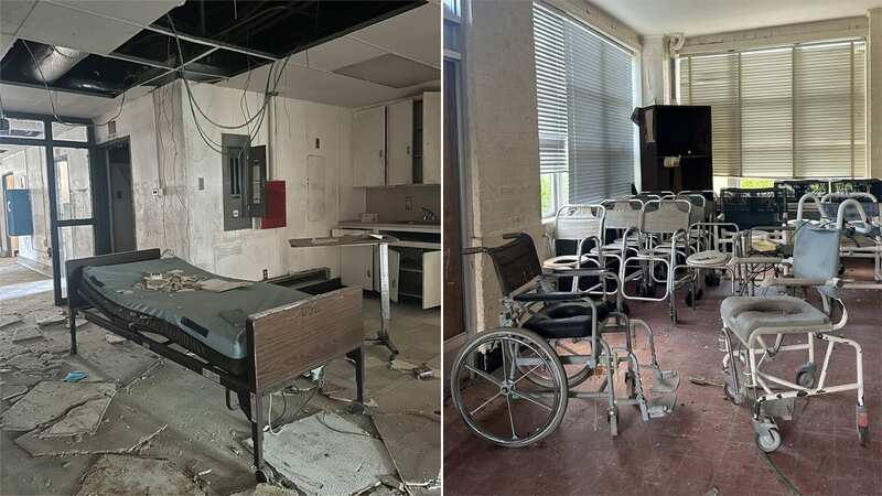 One of the rooms left to decay at Central State Hospital in Milledgeville, Georgia (Image: mediadrumimages/@places_forgotten)