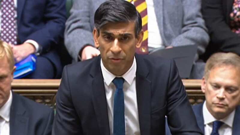 Prime Minister Rishi Sunak delivered a statement on the crisis to the Commons (Image: PRU/AFP via Getty Images)