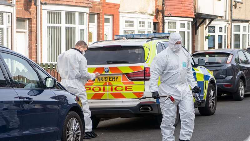 Forensic officers continue their investigation at a property in Hartlepool following the murder of a man and the attempted murder of another (Image: Jason Brown/LNP)