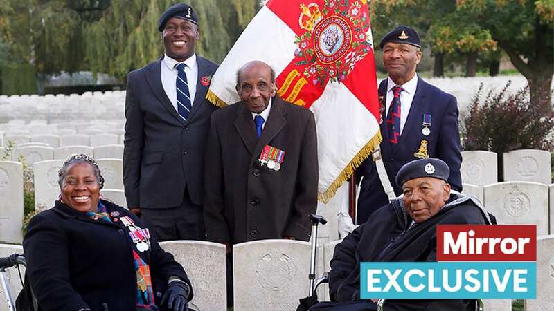 Serving West Indian Officers at the ceremony remembering those who fell during WW1 (Image: Charlie Varley/varleypix.com)
