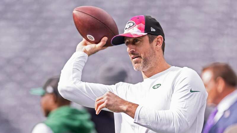 Aaron Rodgers is making a rapid recovery from his torn Achilles injury sustained last month (Image: nyjets/Twitter)