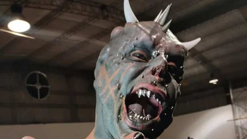 He has had over 60 different procedures to alter his appearance (Image: Newsflash)
