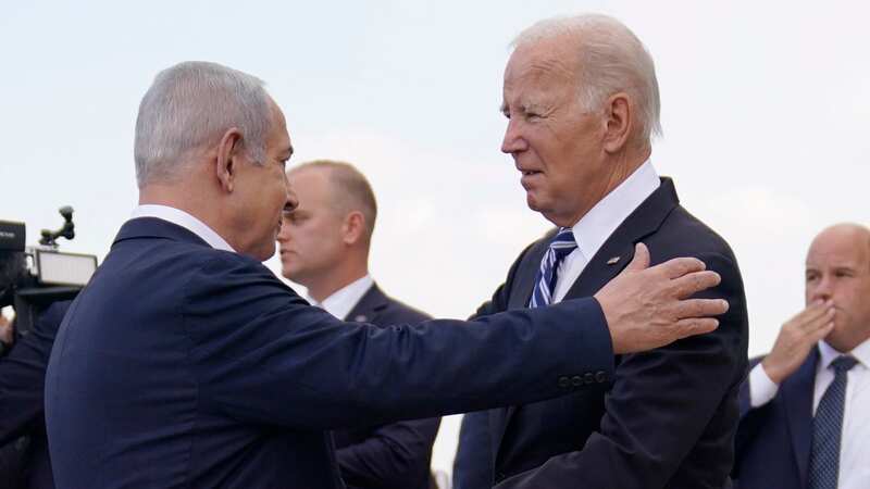 US President Joe Biden has claimed the attack on a Gaza hospital which killed at least 500 people was not carried out by Israel (Image: AP)