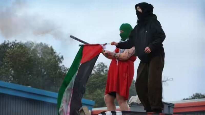 Pro-Palestine protesters storm UK drone factory and brand PM 