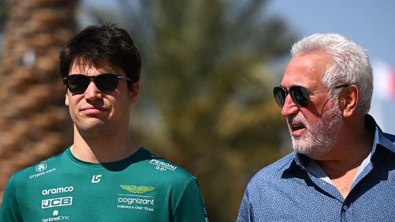 Lance Stroll with Aston Martin team owner and father Lawrence Stroll (Image: Getty Images)