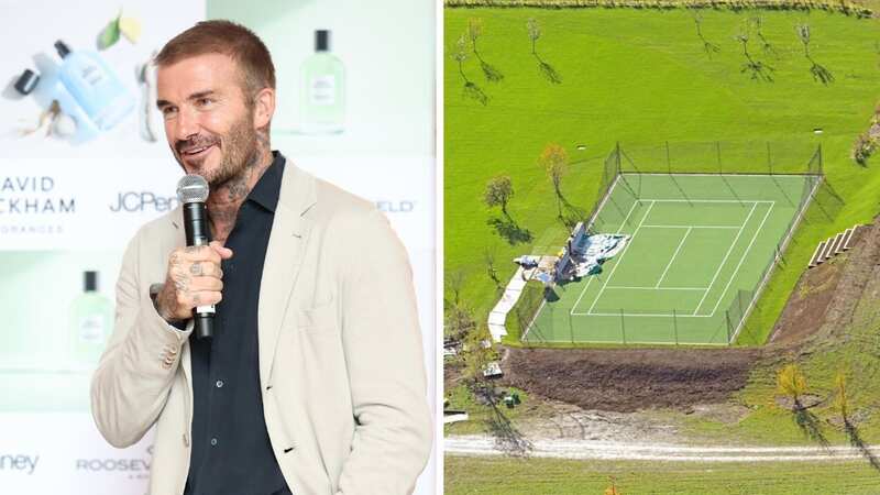 David Beckham bulldozed his sons tennis court once he found out he wanted to play football again
