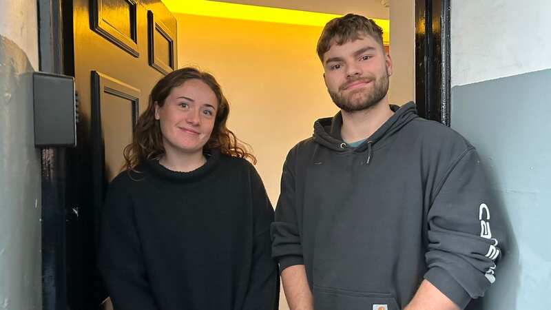 David and Ella say they are the only full-time occupants in their block of flats (Image: Edinburgh)