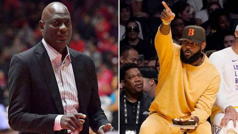 NBA icon LeBron James was criticised for eating on the bench during a pre-season game (Image: AP)
