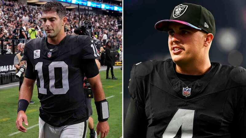 Las Vegas Raiders quarterback Jimmy Garoppolo sustained a back injury during Week 6 in the NFL (Image: Chris Unger/Getty Images)