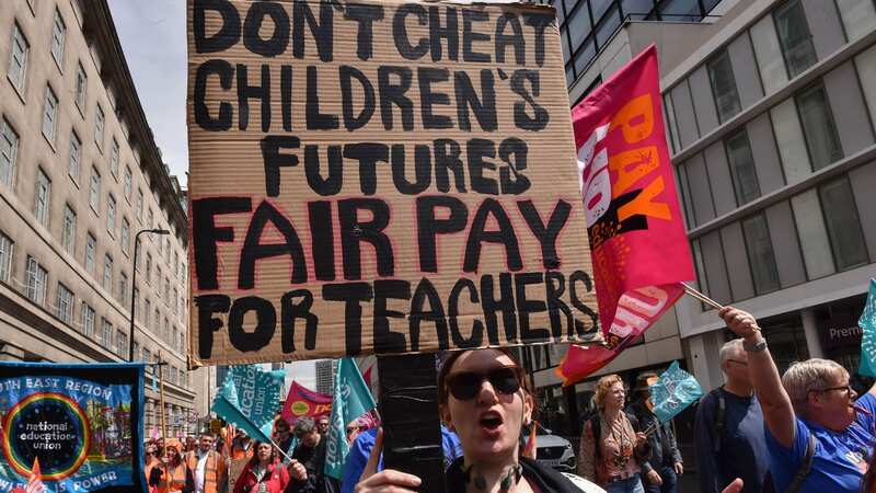 Striking teachers have demanded better pay (Image: Zuma Press/PA Images)