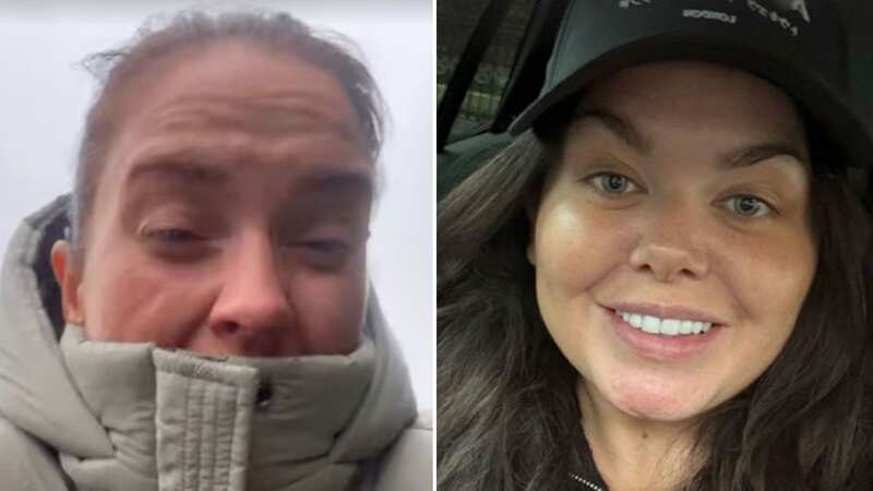 Vicky Pattison battles winds and Scarlett Moffat in tears over Storm Babet chaos