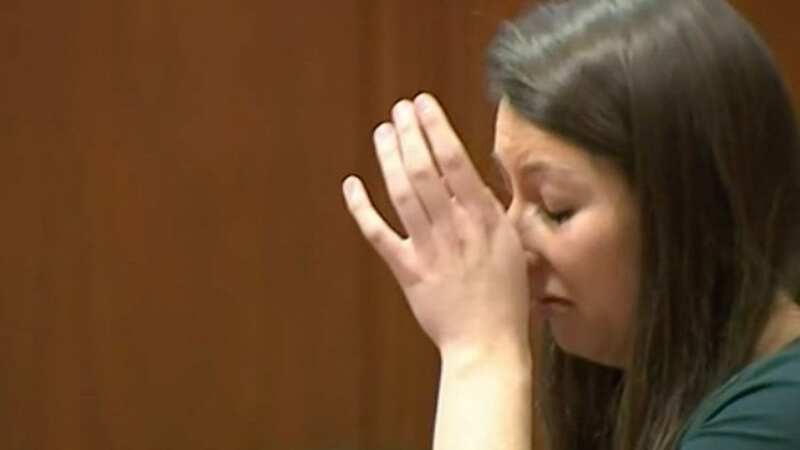 Maddie Russo cries in court as she explains why she went through with the scam (Image: KWQC)