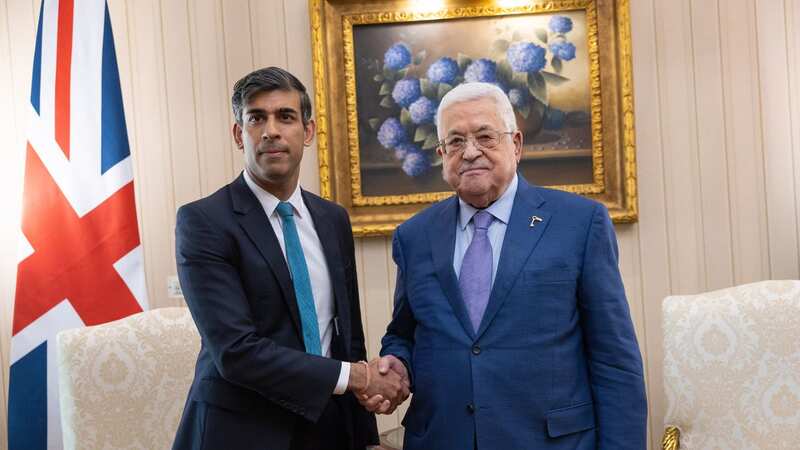Rishi Sunak met Palestinian Authority leader Mahmoud Abbas in Cairo (Image: SIMON WALKER/HANDOUT/EPA-EFE/REX/Shutterstock)