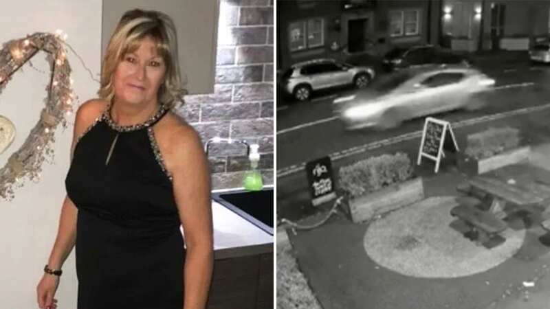 Chilling moment driver flees after hitting mum on her way to dinner with husband
