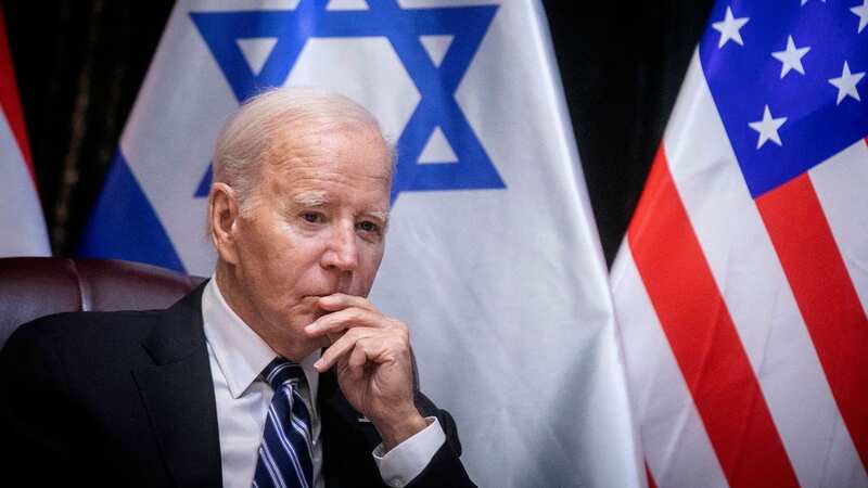 US President Joe Biden on his visit to Israel (Image: POOL/AFP via Getty Images)