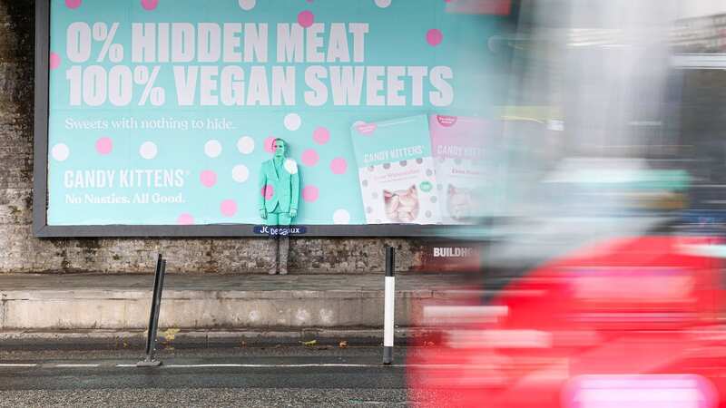 Jamie Laing has been camouflaged into a new billboard commissioned by vegan sweet brand Candy Kittens as part of its No Nasties, All Good campaign, highlighting the hidden meat found in the UK’s most popular sweets and snacks. Research by the brand reveals that 67% of British people are unaware that many popular sweets contain 