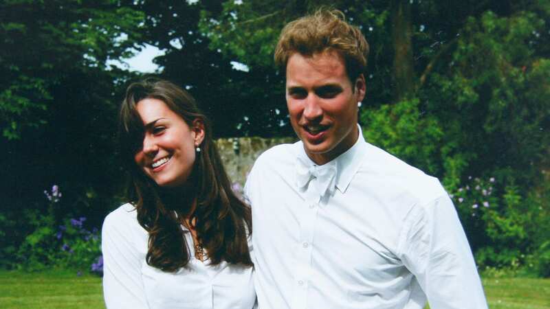 Kate Middleton and Prince William on the day of their graduation ceremony at St Andrew