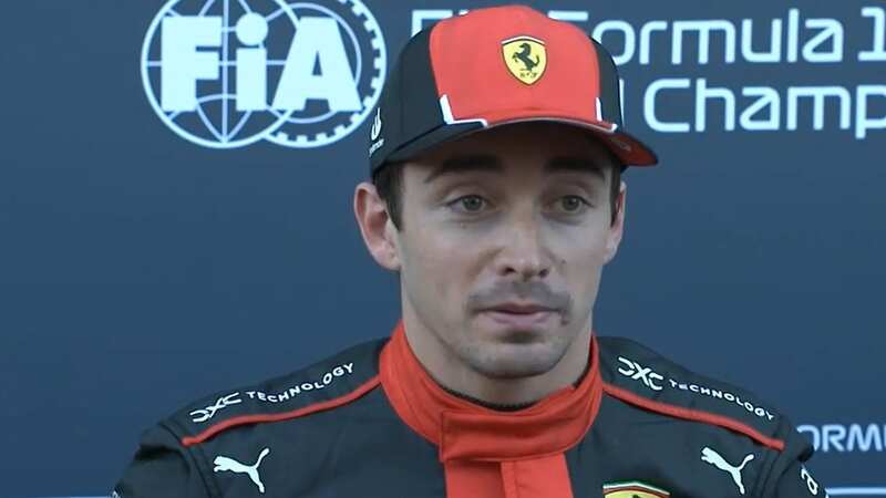 Charles Leclerc speaks after taking pole position for the US GP (Image: Sky Sports)