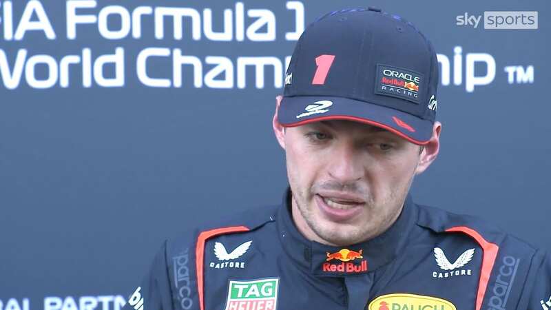 Max Verstappen reacted to his qualifying mistake (Image: Sky Sports)