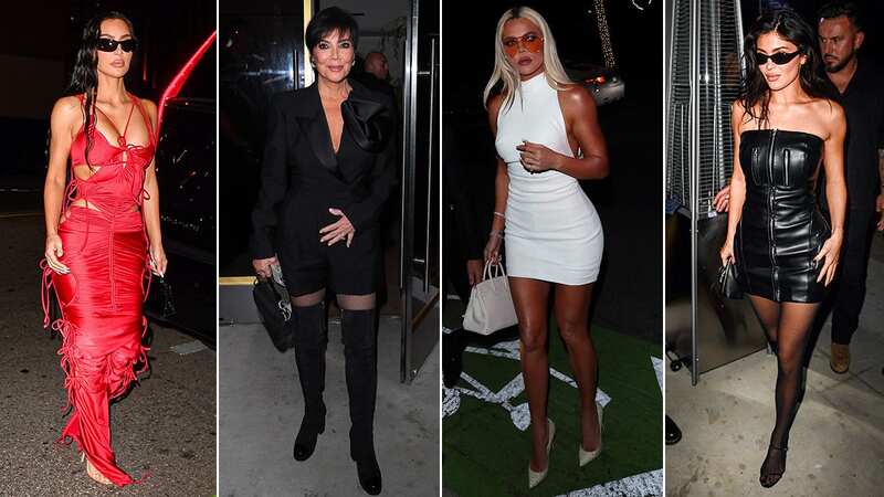 Kim Kardashian wows in cut-out dress as she celebrates birthday with family
