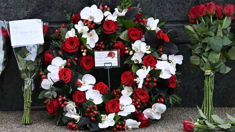 Wreaths have been put by Sir Bobby Charlton