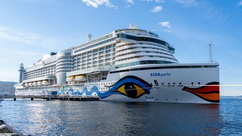 Crews raced to reports of a man on the German cruiseliner Aida Perla going overboard