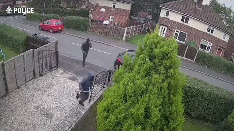 Balaclava-clad men unleash 