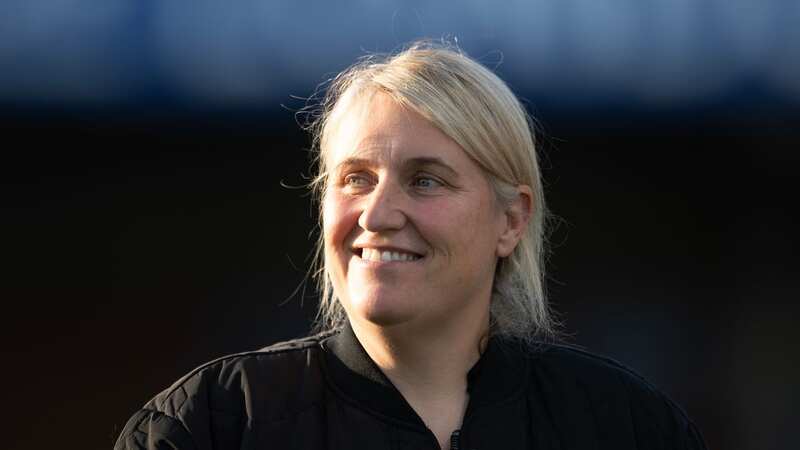 KINGSTON UPON THAMES, ENGLAND - OCTOBER 14: Chelsea Head Coach Emma Hayes is seen prior to the Barclays Women