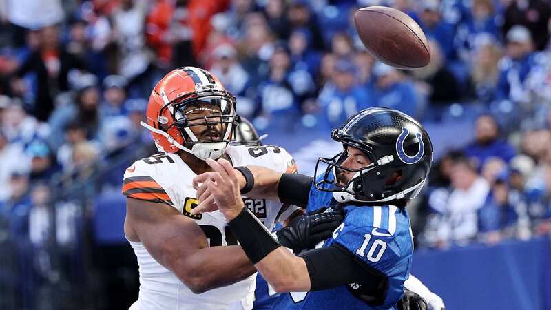 Cleveland Browns star Myles Garrett produced an exceptional defensive display to help his team beat the Indianapolis Colts (Image: Justin Casterline/Getty Images)