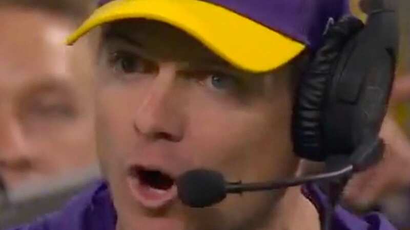 ESPN commentators had a lot to say after the camera panned to Vikings head coach Kevin O