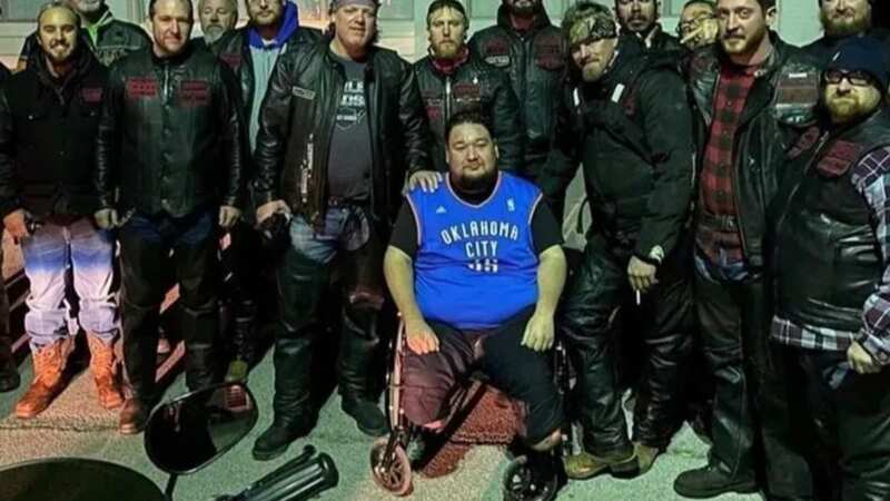 Joshua, front, with his friends (Image: gofundme)