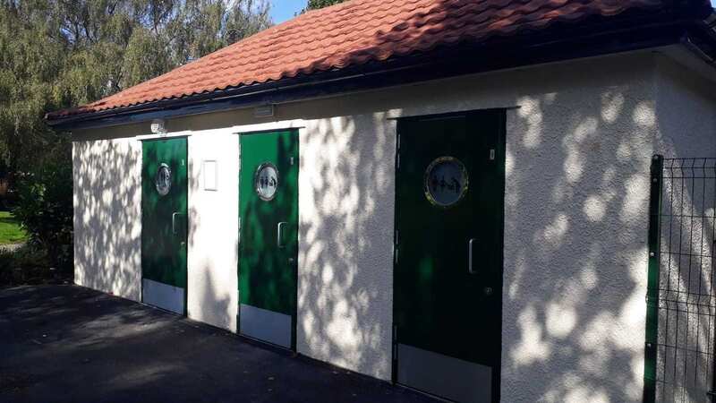 The new public toilets in St Georges Park are next to the bowling green. Source: Bristol Live. Permission for use by all newswire partners (Image: Bristol Live)