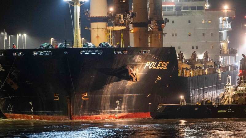 The Verity cargo ship has sunk in the North Sea after a crash on Tuesday (Image: Vesselfinder)
