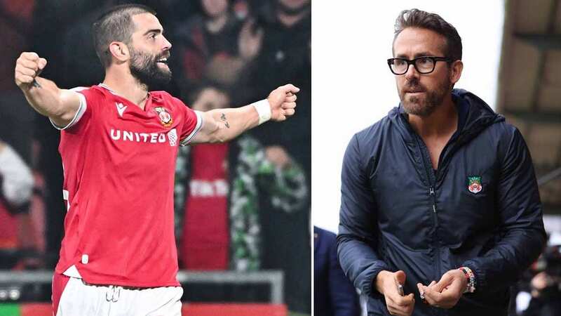 Elliot Lee delighted Wrexham owner Ryan Reynolds with a stunning winning goal in the final minute against Sutton United on Tuesday. (Image: Cody Froggatt/News Images)