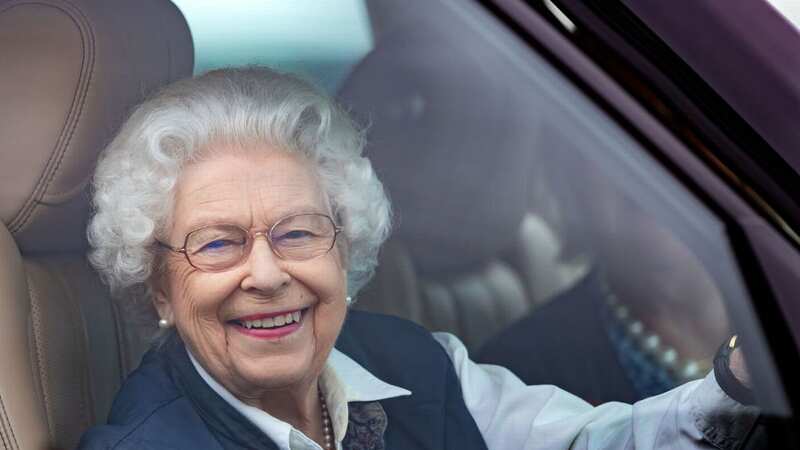 Queen Elizabeth at the wheel of the car in 2021 (Image: Getty Images)
