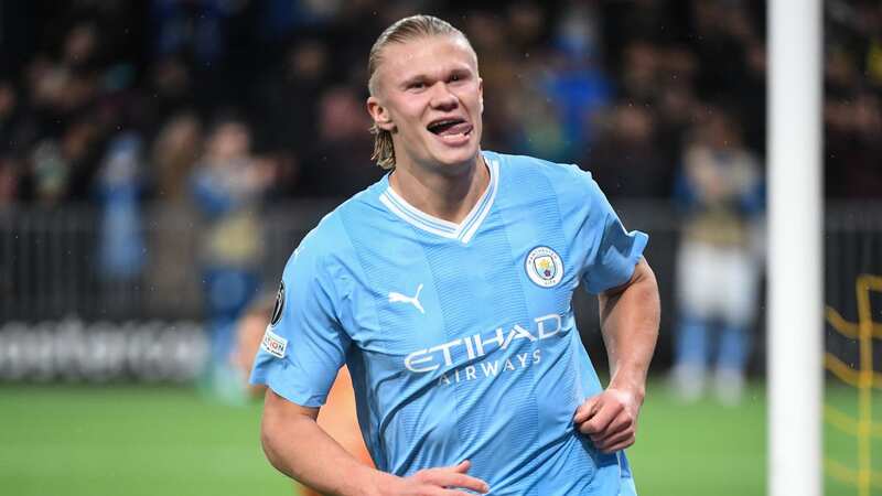 Erling Haaland scored twice in Manchester City