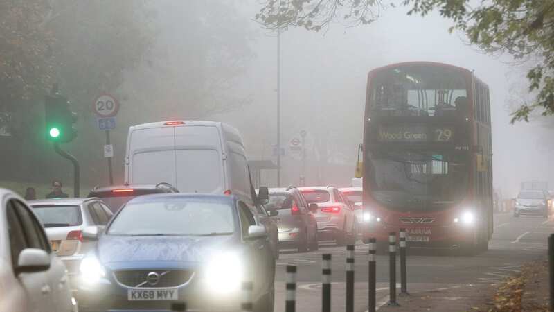 Yellow warning as thick fog to linger for hours causing commuter chaos today