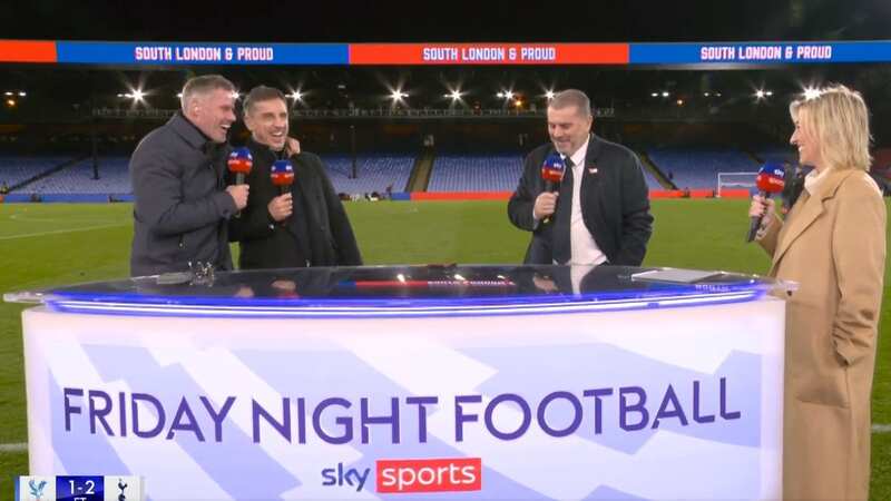 Tottenham boss Ange Postecoglou provided the laughs on Friday (Image: Sky Sports)