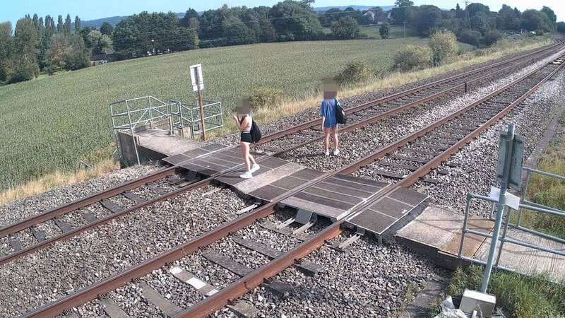 Children were shown loitering on railway lines (Image: No credit)