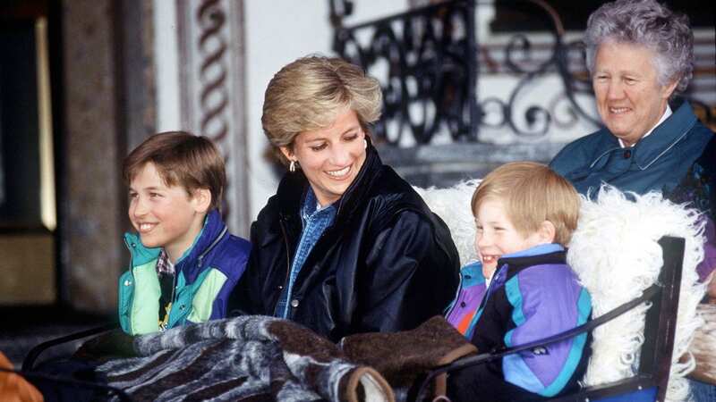 Princess Diana with Prince William and Prince Harry in Lech, Austria (Image: Tim Graham Photo Library via Getty Images)